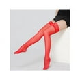 thumbnail image 2 of Babibeauty 1Pair Sexy Lingerie Women Stockings Lace Sheer Top Thigh Highs Socks Pantyhose Hold Up Stockings, 2 of 5