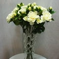 thumbnail image 6 of SPRING PARK 1Pc 3 Heads Artificial Flowers Gardenia for DIY Wedding Bouquets Centerpieces Arrangements Party Baby Shower Home Decorations, 6 of 7