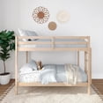 thumbnail image 2 of Now Furniture Wooden Twin over Twin Bunk Bed for Kids, Natural, 2 of 6
