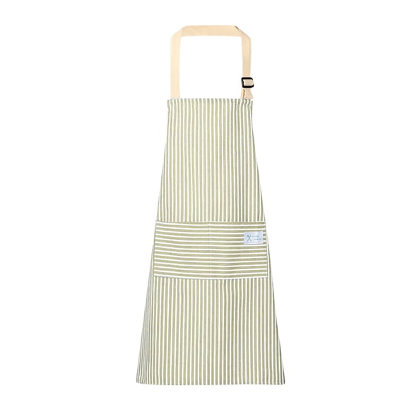 PALIFEUR Striped Aprons Dirt-proof Waterproof Aprons for Women with Extra Lage Pockets, Adjustable Cooking Aprons Suitable for Kitchen Gardening, Cooking Aprons for Women Man