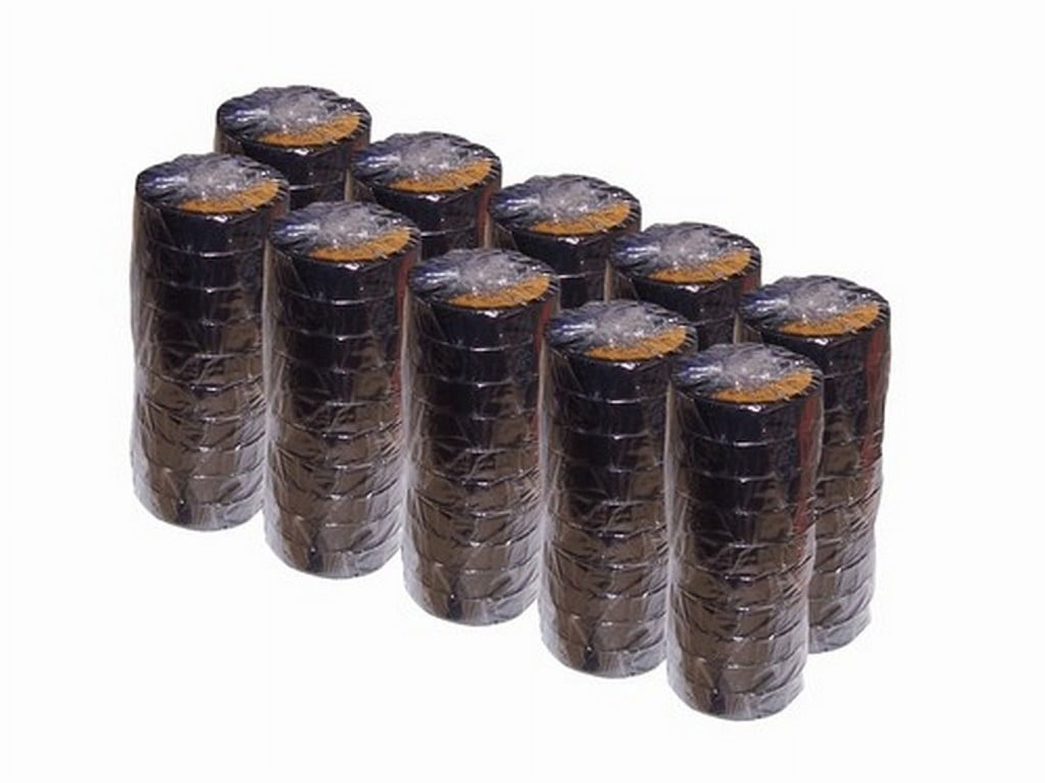 Black Electrical Tape 3/4 X 66 Ft Roll 7 Mil (100 Roll/Case)