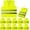 Neon, variant on PeerBasics Safety Vests 10 Pack - Yellow Reflective High Visibility, Hi Vis Silver Strip, Men Women, Work, Runner, Surveyor, Volunteer, Crossing Guard, Road, Construction, Neon (Mesh, 10) 10 Yellow