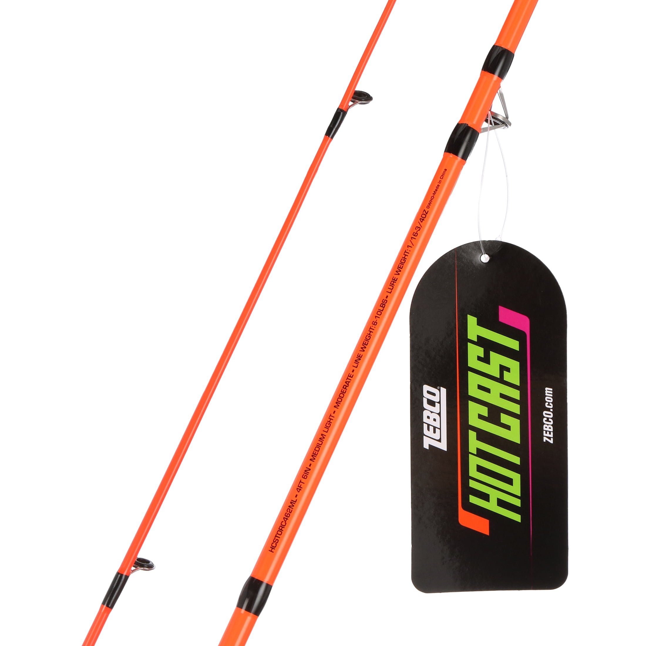 Zebco Hot Cast 2-Piece Casting Rod, 4-Foot 6-in 2-Piece Rod