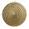 thumbnail image 3 of DecMode Gold Wood Carved Radial Plate Wall Decor, 3 of 8