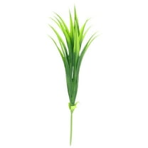 Artificial Grass Outdoor, Ongmies Lot of Artificial Plant Flower Bundles – Shrub Landscaping Decor, Fake Plants Outside Green Onion Faux Greenery Shrubs