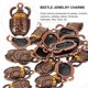 thumbnail image 2 of 20 piezas egipcio DIY colgante Material collar llavero colgante encanto antiguo Egipto escarabajo encanto, 2 of 5