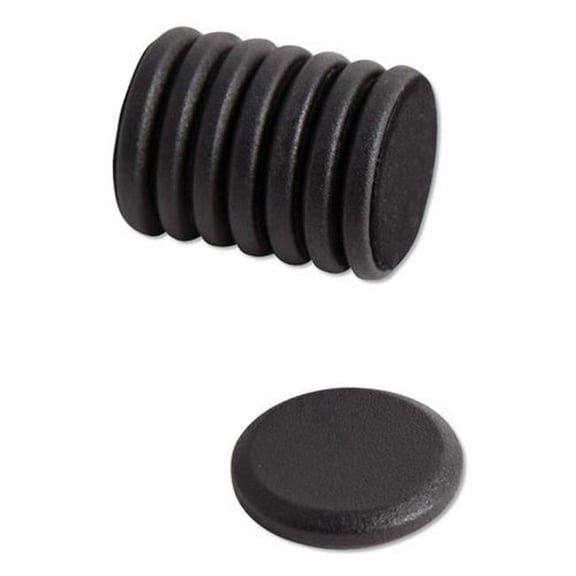 UBR3021U0012 1.25 in. dia. High Energy Magnets Circle, Black - Pack of 8