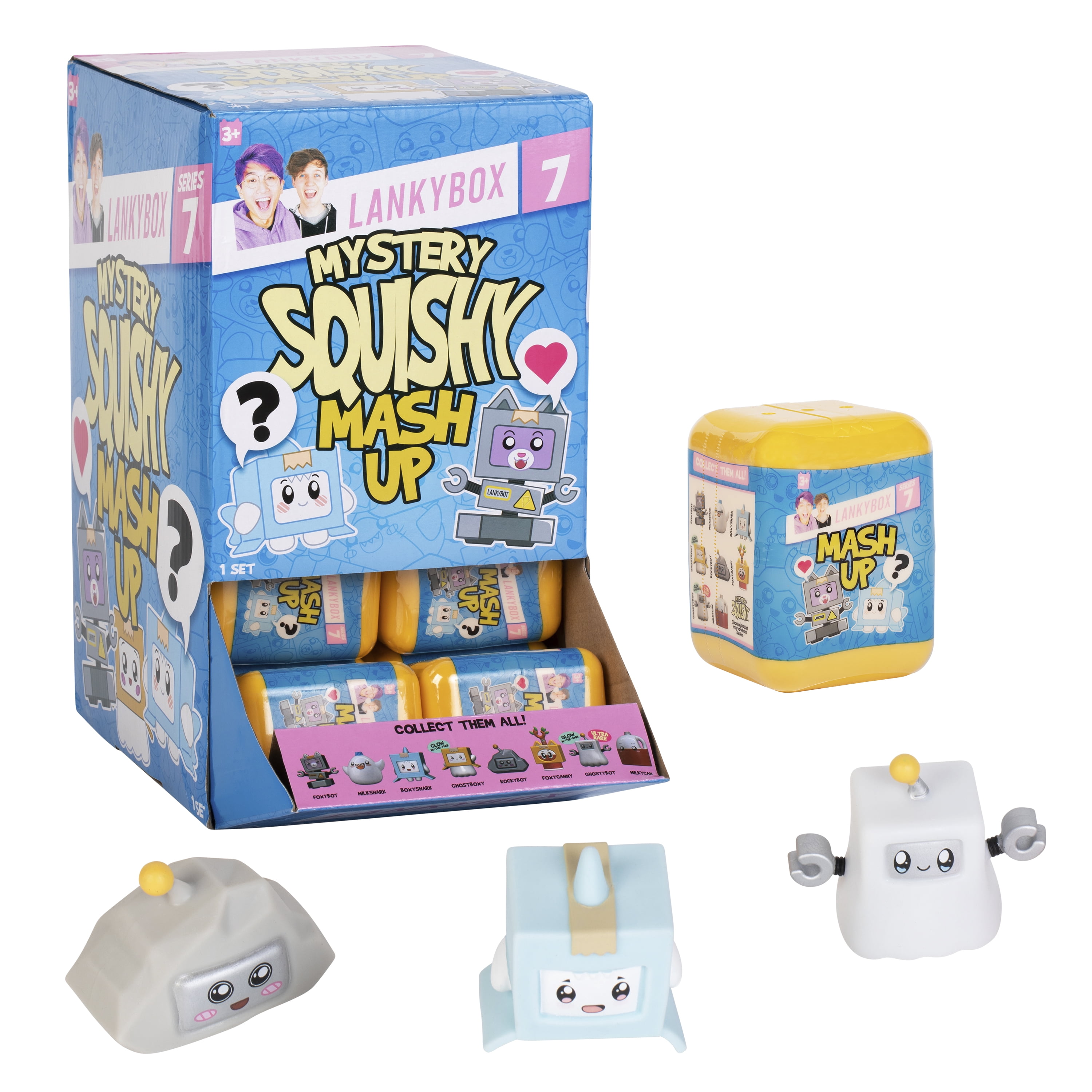 LankyBox Mini Mystery Figures – Series 7, Collectible Mini Figures, Squishy Figures, Officially Licensed LankyBox Merch