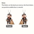 thumbnail image 4 of Car Hanging Accessories Backpack Accessories Decor Flat Pendant, 4 of 8