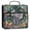 Cute Elephant, variant on Water-Resistant 3-Ring Binder Organizer with Multiple Pockets Zipper Binder Bag for Office Buffalo Herd Oil Painting