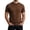 C154/Coffee, variant on XIYON Men's T-Shirts Short Sleeve Knit T Shirts Breathable Wicking Crew Neck Casual Tee Shirt For Daily Wear And Layering Streetwear Comfort