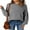 AH Grey, variant on Sweaters for Women Fall 2025 Long Lantern Sleeve Oversized Pullover Sweaters Casual Cable Knit Crewneck Loose Pullover Tops Green