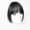 Q, variant on Anime Princess Bangs Wig for Women - Double-sided Straight Hair Wig with Bangs, suitable for Cosplay and leisure activities