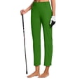 thumbnail image 5 of Bootcut Yoga Pants, Audhol Pants for Women High Waisted Crop Work Pants Summer Casual Slacks Yoga Dress Pant Yoga Work Pants Green 3XL, 5 of 7