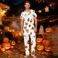 thumbnail image 4 of 2026 Matching Family Halloween Pajamas Set, Fall Sleepwear, Ghost & Pumpkin Printed Holiday Sleepwear, Soft Loungewear PJs Outfit, 4 of 5