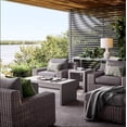 thumbnail image 4 of Outdoor sofa courtyard terrace villa leisure waterproof sunscreen rattan woven aluminum alloy furniture combination My Lux Decor Round, 4 of 10