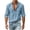 Blue, variant on Mens Shirts Button Down Long Sleeve Work Business Shirts Solid Color Comfy Lightweight Lapel Gauze Tops with Pockets Pink XXL
