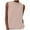 Pink, variant on Timegard Tank Top for Women Back Button Sleeveless Stand Collar Tunic Top Solid Color Casual Tee Summer