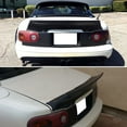 thumbnail image 3 of Ikon Motorsports Trunk Spoiler Compatible with 1990-1997 Mazda Miata RB Rocket Style Unpainted Black PU Polyurethane Plastic Rear Trunk Lid Spoiler Wing Lip, 3 of 7