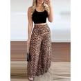 thumbnail image 2 of Conjunto Informal De Dos Piezas, Camiseta Sin Mangas Corta Y Pantalones De Pierna Ancha Con Estampado De Leopardo, Ropa De Mujer, 2 of 4
