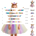 thumbnail image 4 of LIJCC Girls' Unicorn 3-Piece Costume Set - Sparkly Dress, Wing Accents & Headband - Perfect for Costume Parties, Dress-Up Play & Special Celebrations, 4 of 5