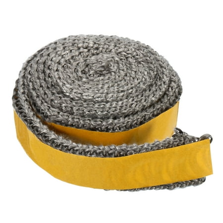 

Uxcell 6.56ft x 1.18 Inch Self Adhesive Graphite Fiberglass Rope Gasket Seal Black