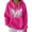 Hot Pink, variant on Hoodies for Women Trendy Kind Mind Wear Breast Cancer Tee In We Sweatshirt Winter Fashion Clothes