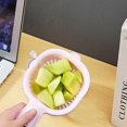 thumbnail image 6 of SugarBloom Two-Layer Fruit and Berry Strainer Basket with Handle, Removable Draining Basket for Kitchen, Handheld Colander for Blueberries, Veggies, and Small Fruits,Pink, 6 of 7