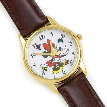 Minnie Watch With Leather Band