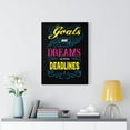 thumbnail image 2 of Inspirational Wall Art Goals Are Dreams With Deadlines Wall Art Motivational Motto Inspiring Prints Artwork Decor Ready to Hang Unframed, 2 of 10