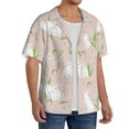thumbnail image 2 of Kdxio Men's Hawaiian Shirt for Men Short Sleeve Shirt Rabbit Summer Casual Holiday Beach Button Down T-Shirts, 2 of 7