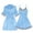 Light blue, variant on WZXFASHION 2-Piece Women Sexy Garter Lingerie Set Robes Lace Bodysuit Deep-V Neck Underwear Women'sSleepwear Light blue L