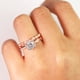 thumbnail image 5 of JeenMata Anillo Art Déco de Moissanita de Talla Cojín de 1,75 Quilates Engastado para Bodas en Oro Rosa de 18 K sobre Plata, 5 of 9
