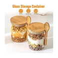 thumbnail image 5 of Glass Jars with Bamboo Lid & Spoons, with Airtight Lid, 15 Oz/450ML Glass Food Storage Containers 9, 5 of 5