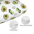 thumbnail image 3 of Kdxio Cotton Pillow Cases 14"x20" Pillowcases,Soft and Breathable Bedroom Pillow Cases-Avocado Friends-No Pillow Core, 3 of 5