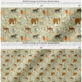 thumbnail image 2 of Soimoi Cotton Voile Fabric Kangaroo,Elephant & Lion Animal Fabric Prints by Yard 42 Inch Wide, 2 of 7