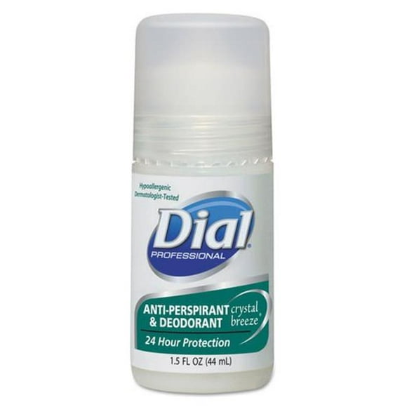 Dial Professional DIA07686 1,5 oz Cristal Brise Anti-Transpirant Déodorant Rouler - Cas de 48
