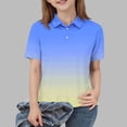 thumbnail image 2 of Piuwrlz T-Shirt Boy and Girls Solid Color Cotton Undershirt Short Sleeve Top Light Blue Size 8-9Years, 2 of 8