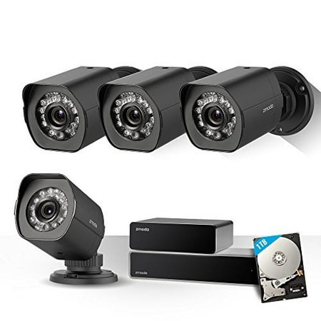 8in Drive Locking Extension - Zmodo Full HD 1080p Professional Home and Business 8CH Surveillance Camera System w/sPoE Repeater, 4 x 2.0 Megapixel IP Wired Security Camera and 1TB Hard Drive, Flexible Extension Easy Installation