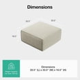 thumbnail image 2 of Novilla Modular Sectional Sofa, No Assembly Cloud Sectional Couch with Smarts Coil® Support, Chenille Fabric Sectional Sofa, Boneless Couch for Living Room Apartment, Beige (Ottoman), 2 of 13