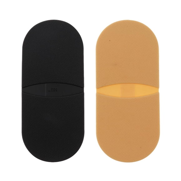 2 Pares de Pegamento de Goma en Los Talones, Almohadillas de Agarre, Kit de Reparación de Suelas de , Color de Piel Y Negro