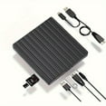 thumbnail image 1 of MesaSe Portable External CD/DVD Drive for Laptop with SD Card Reader  4 USB Ports  USB 3.0 & Type-C  High-Speed Optical Disk Drive  CD/DVD Burner Compatible with Mac  PC  Windows 11/10/8/, 1 of 6