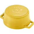 thumbnail image 5 of Staub Cast Iron Mini Round Cocotte, Dutch Oven, 0.25-quart, serves 1, Made in France, Citron, 5 of 13
