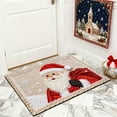 thumbnail image 5 of ToyKingdee Christmas Kitchen Rugs Bathroom Rug Non-Slip Red Door Mat Rugs for Entryway Indoor, Small Washable Throw Soft Bath Mat, Holiday Decor Untra-Thin Carpet, 5 of 6