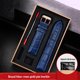 thumbnail image 3 of Correa de reloj de cuero negro y azul con hebilla de mariposa para hombre y mujer, compatible con todas las marcas de relojes, 12/14/15/16/18/19/20/22/23 mm, 3 of 5