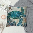 thumbnail image 2 of PHYHOO  Sea Turtle Pillow Cases Ocean Theme Home Decorative Throw Pillow Covers Cushion Covers for Patio Sofa Couch (Sea Turtle), 2 of 5