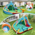 thumbnail image 4 of Gymax Inflatable Water Slide Park w/Long Slide Splash Pool Climbing Wall 750W Blower, 4 of 10
