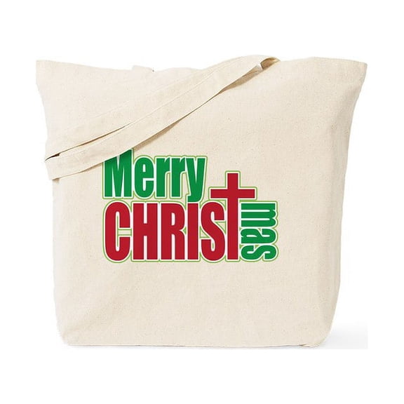 CafePress - Merry Christmas - Unisex Canvas Tote Bag, Beige, 1-Piece