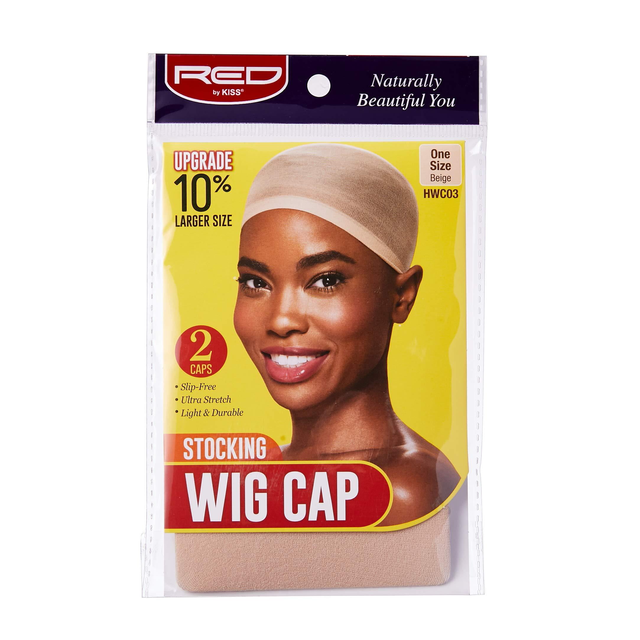 Red by Kiss Stocking Wig Caps - 2PCS Beige 2 Count Stocking (Beige)