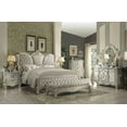 thumbnail image 3 of HomeRoots 347541 28 x 65 x 20 in. Ivory Fabric Bone White Upholstery Poly Resin Bench, 3 of 3